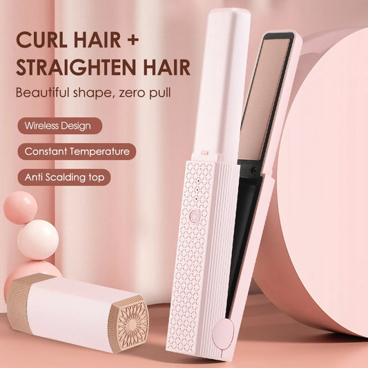 Mini Wireless Hair Straightener